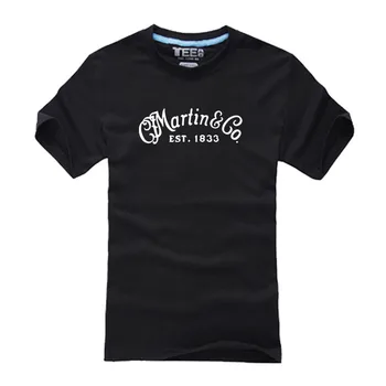

Summer Martin Guitar Martin & Co.1833 logo T shirt cotton casual short-sleeved T-shirt