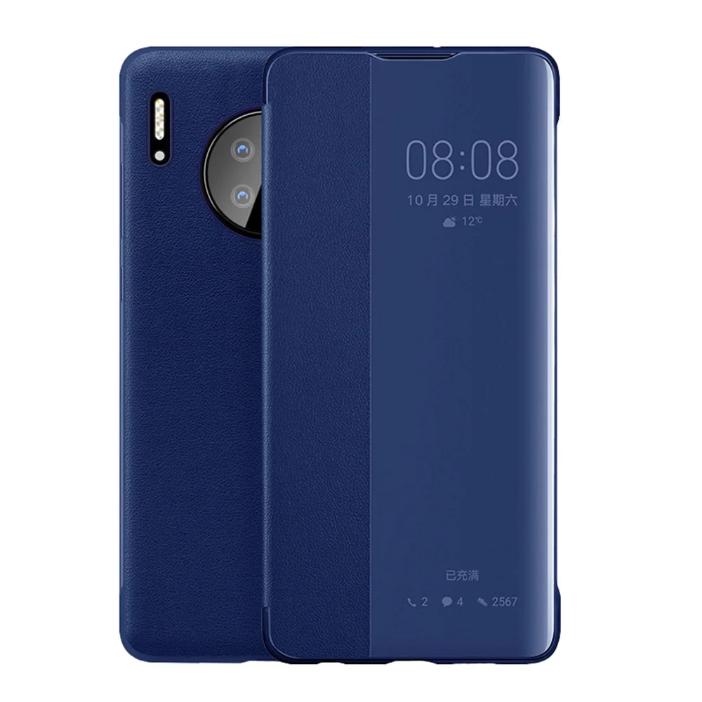 Роскошный чехол для телефона Huawei Mate 30 Pro полное покрытие ударопрочный с окном