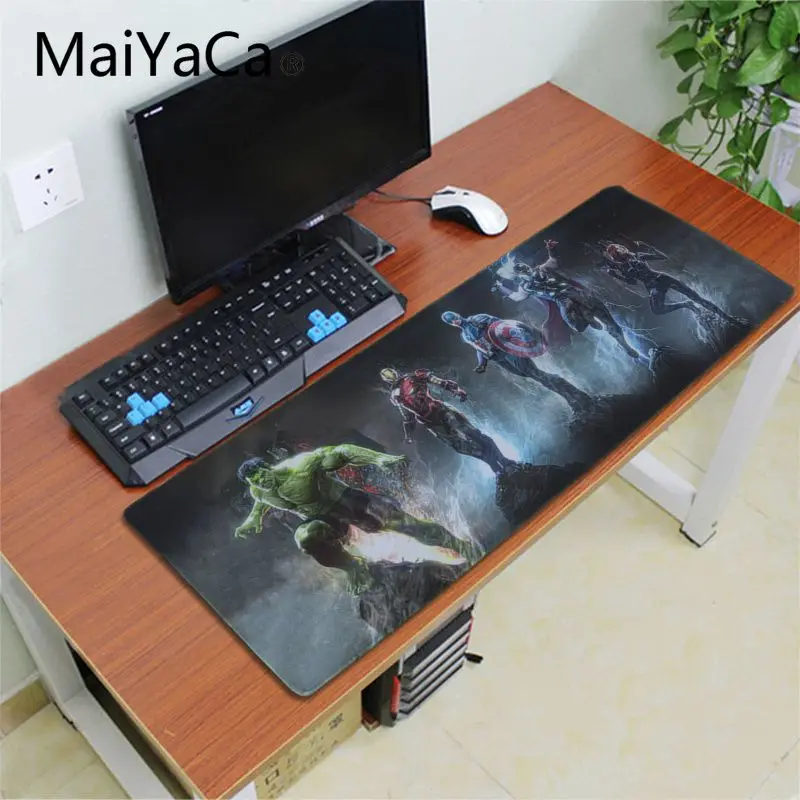 Lock Edge 40X90cm MaiYaCa Мстители Бесконечность войны уникальный настольный коврик игровой коврик для мыши Россия игровой коврик для мыши xl клавиатура ноутбук ПК ноутбук Настольный коврик - Цвет: Lock Edge 40X90cm