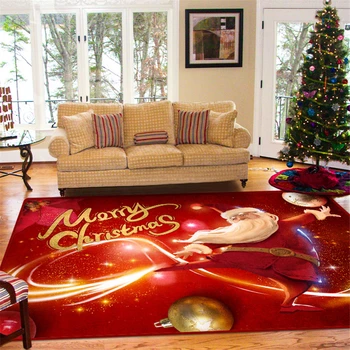 

Newest Christmas Carpet for Living Room Home Decoration Hallway Large Rugs Kids Room 3D Pattern Children Carpet Bedroom Mats