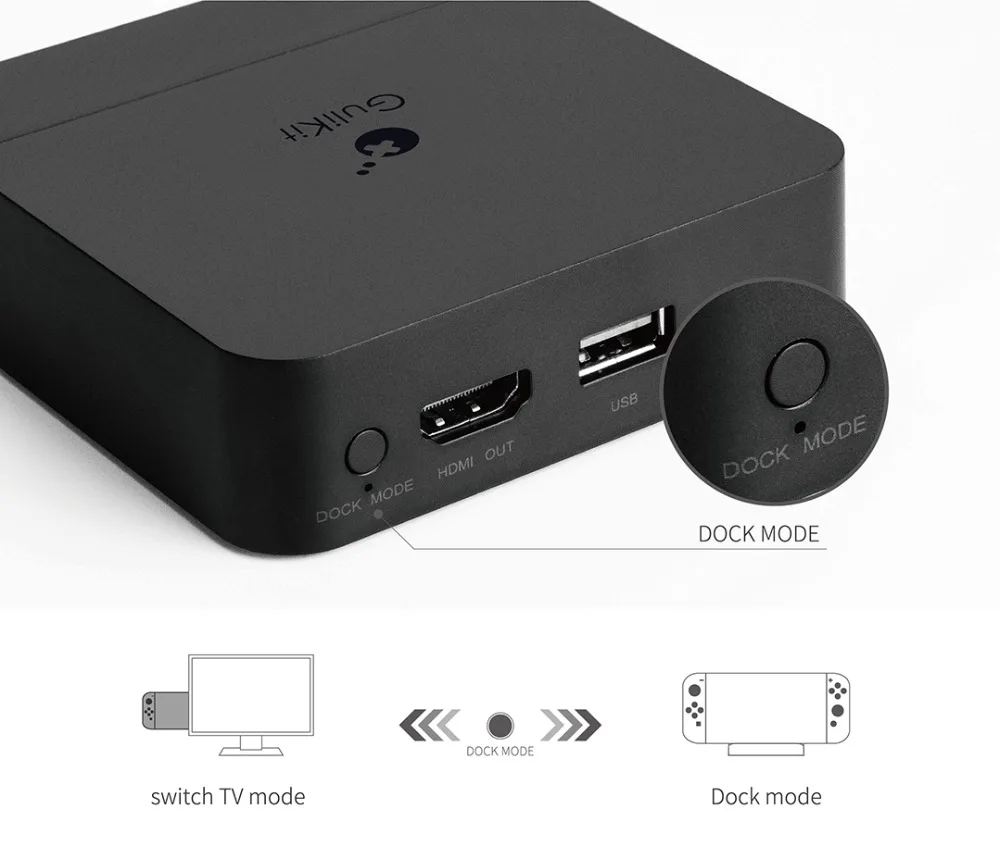 40PCS Gulikit NS05 Portable Dock For S-WITCH Docking Station with USB-C PD Charging Stand Adapter USB 3.0 Port