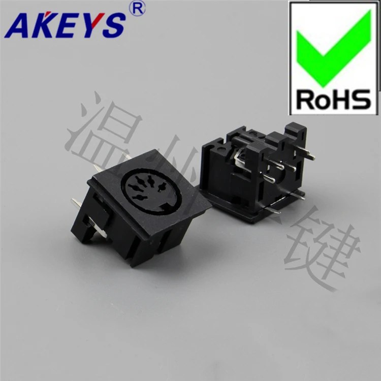 

4 PCS DS-5-01 Square S Large Terminal Connector Large 5-core 7-foot Socket 5PIN Pin DIN Base