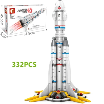 

space rocket Building Blocks Assemble Bricks Toys For Children boy friends gift