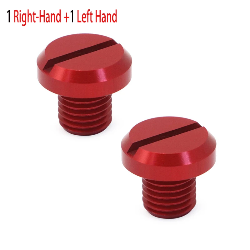 right left red Из 2 предметов M10x1.25 зеркало отверстие Вилки для Yamaha FZ-07 MT-07 FZ-09 MT-09 HONDA Zusuki DL1000 DL650 GSX-S 1000 GSX-S 750 GSX-S125 - Название цвета: right left red
