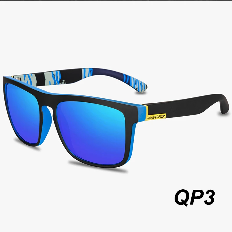 QUISVIKER бренд новые Квадратные Солнцезащитные очки мужские Поляризованные Солнцезащитные очки Ретро винтажные очки женские модные UV400 очки для вождения - Цвет линз: QP3