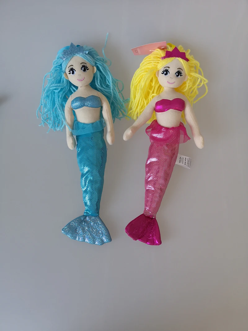 

Golgen hair 35CM mermaid 19pcs/bag