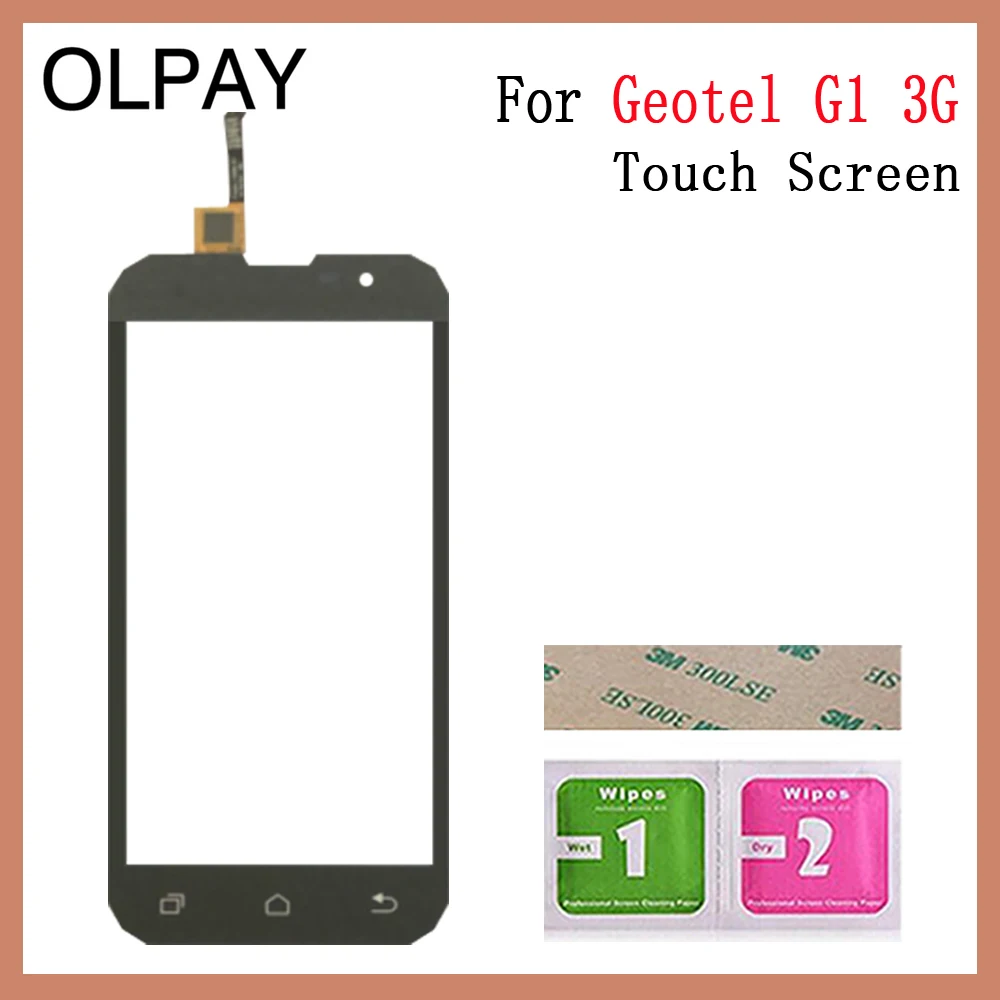 OLPAY для Geotel A1 4," сенсорный экран дигитайзер для Geotel G1 3g 5,0" Сенсорная панель Сенсорный экран сенсор Переднее стекло запчасти для ремонта