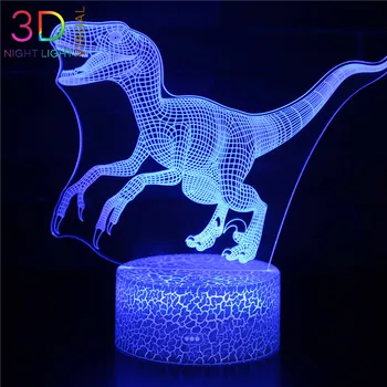 

ATOPH Herrerasaurus 3D Night Light USB Charging Dinosaur LED Nightlight for Children Bedroom Decoration
