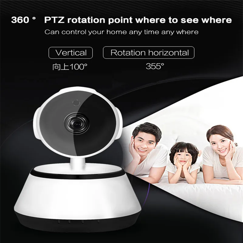 Детский Монитор портативная WiFi ip-камера 720P HD Беспроводная умная детская камера Аудио Видео Запись наблюдения домашняя камера безопасности