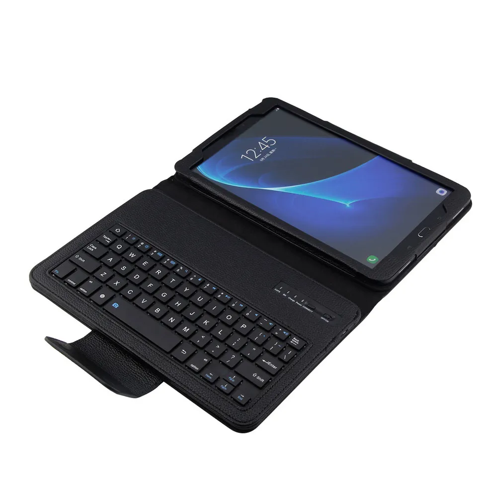 Bluetooth клавиатура чехол для Samsung Galaxy Tab A 10,1 T580 Funda + пленка + ручка клавиатура мини беспроводной