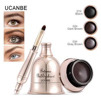 

UCANBE Bell Eyebrow Enhancers Waterproof Long Lasting EyeBrow Gel Cream Makeup Bell Shape Eyebrow Cream Tearing Eyebrow Dye