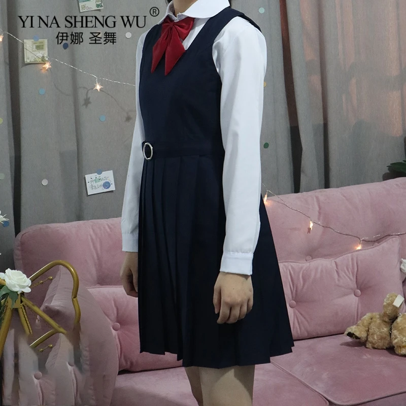 School Girl Uniform Japanese Sailor School Uniform Skirt Sexy JK Uniforms Long-Sleeved Shirt Pleated Suspender Dress for Woman japanese school uniform japanese schoolgirl skirt