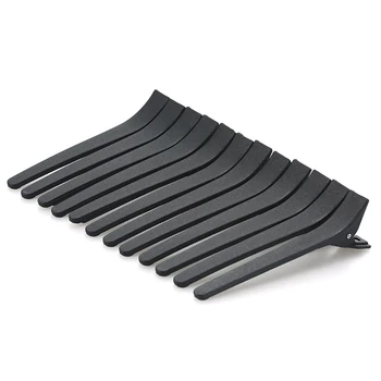 

12pcs Hair Clips Hair Pin Hairdressing Sectioning Cutting Clamps Plastic Salon Styling Teeth Clips Hair Clips Hairstyling Tools