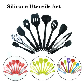 

5 Pcs Silicone Utensils Set Non-stick Kitchen Cooking Tools Set Heat Insulation High Temperature Resistance Kitchenware New