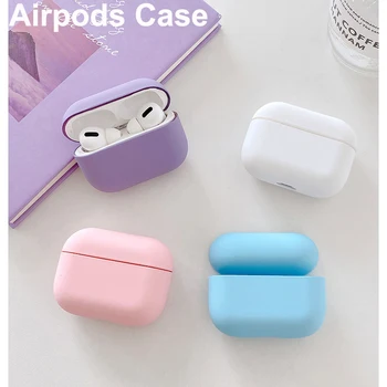 

Hard PC Case Airpods Pro Case Cover Earphone Case Matte Wireless Bluetooth for Apple for Air Pods Pro 3 2 1 Fundas Back Cover