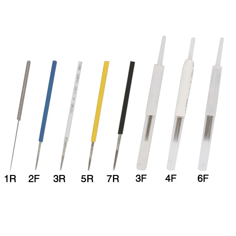 Free Shipping 20pcs 1RL Original Merlin Tattoo Needles 20 pcs needle tip For Permanent Makeup Eyebrow Lip Merlin Machine 1 RL