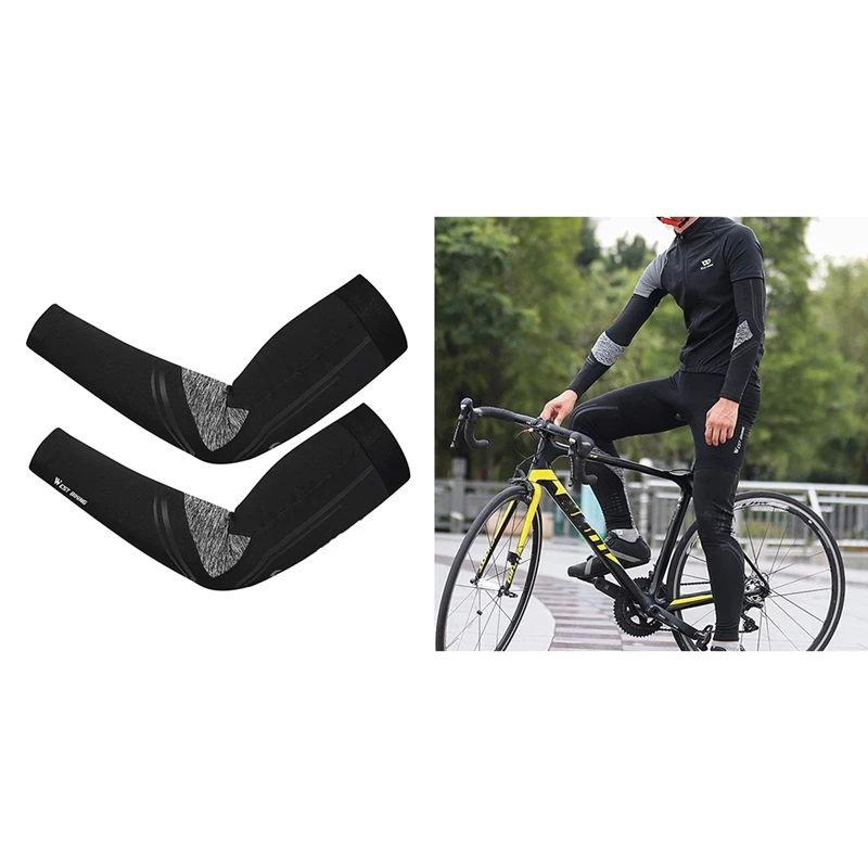 WEST BIKING гетры черная защита от УФ лучей велосипедная грелка для рук дышащий