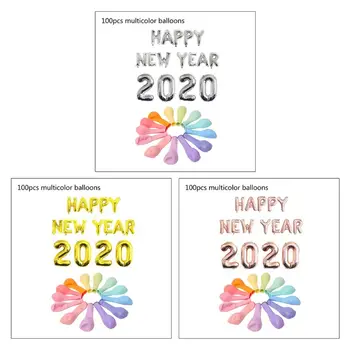 

2020 Happy New Year Foil Balloons Decorations New Year Eve Festival Party Y98E