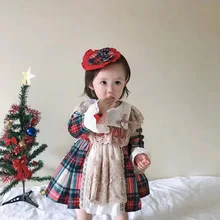 Зима, испанское рождественское платье, платье лолиты, платье для дня рождения, свадьбы, вечеринки, новогоднее платье, платья для маленьких девочек