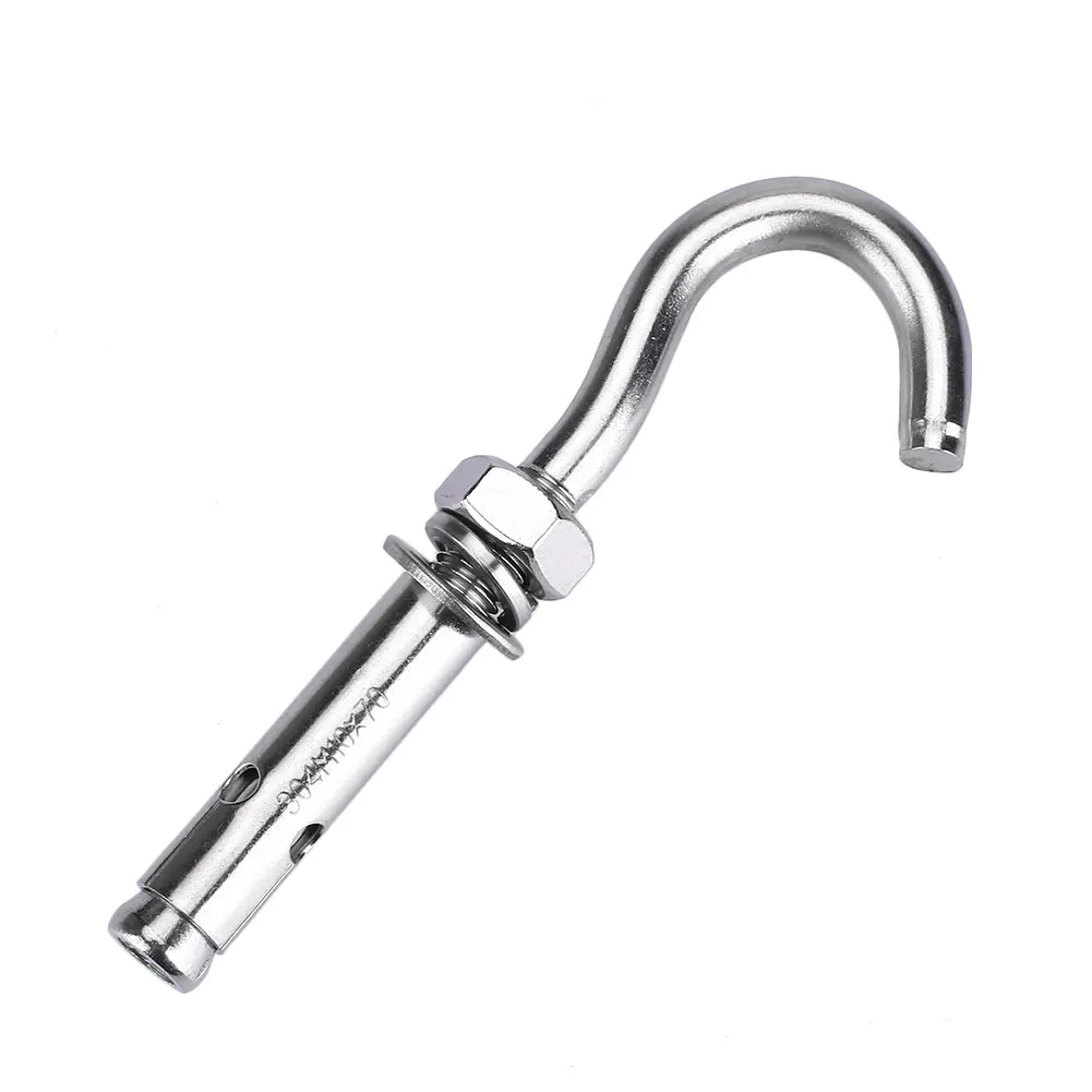 M10 Stainless Steel Expansion Hook Sandbag Hook Four Patterns Silver Durable - Цвет: M10
