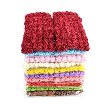 מכירה!!! (144 יח'\חבילה) 2cm ססגוניות ראש PE עלה קצף מיני פרח זר מוצק צבע/רעיונות מלאכותי קצף רוז פרחים(China)