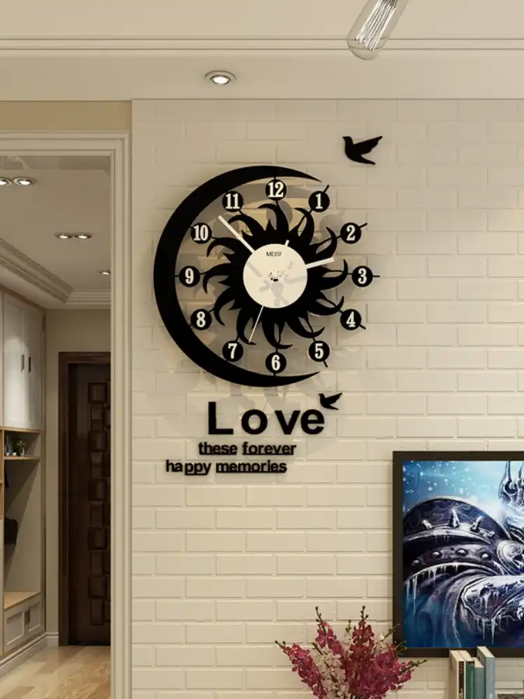 reloj de pared con personalidad creativa de estilo nordico mesa de tendencia para sala de estar dormitorio sala de estar ambiente de moda reloj