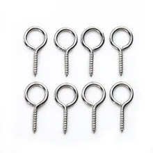 100PCS 20mm Mini Screw Eye Pin Eye Hook Pins Eyelets Clasp Screw Threaded Connectors DIY Jewelry Finding Making Accessories