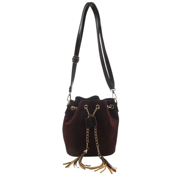 

Women Suede Shoulder Bags Tassel Bucket Bags for Girls Crossbody Bags Women'S Bag Sac a Main Femme