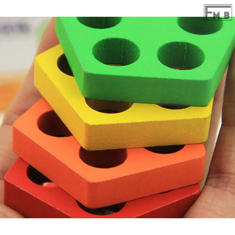  Geometric Intelligence Board Shape Paired Building Block Toys Teaching aids Children's Enlightenmen - 4000110034731