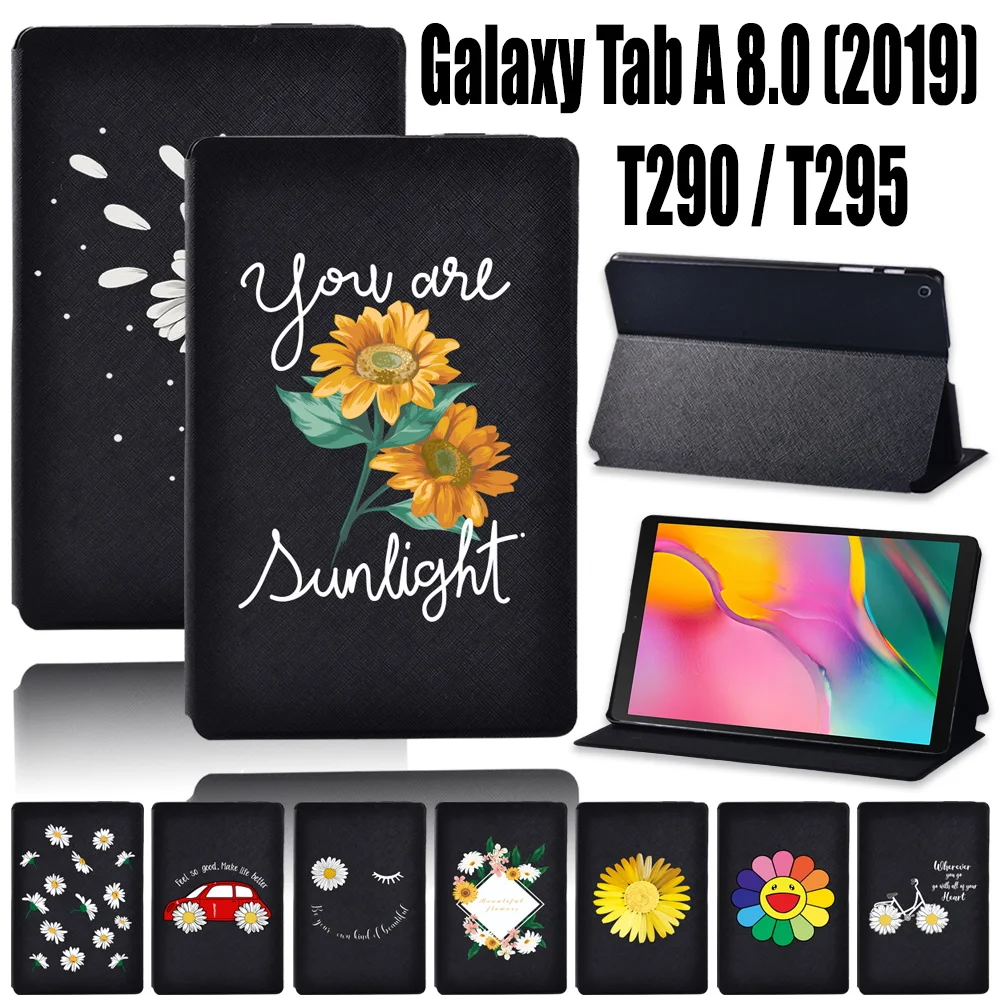 

Tablets Case for Samsung Galaxy Tab A T290/T295 (2019) 8.0 Inch Stand Cover PU Leather Tablet Cover Case + Free Stylus