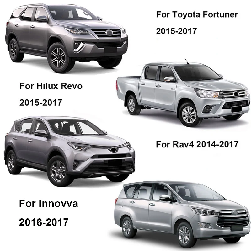 Хромированная крышка дверной ручки для Toyota Fortuner HILUX SW4 REVO RAV4 innova 2016 2017 2018 2019