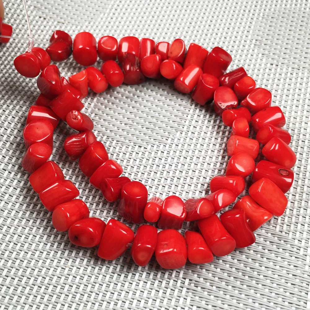 6x8mm Натуральный камень коралловые бусины нерегулярные свободные бусины изолирующие бусины для самостоятельного изготовления ювелирных изделий для шармов браслет ожерелье аксессуары - Цвет: 6x8mm