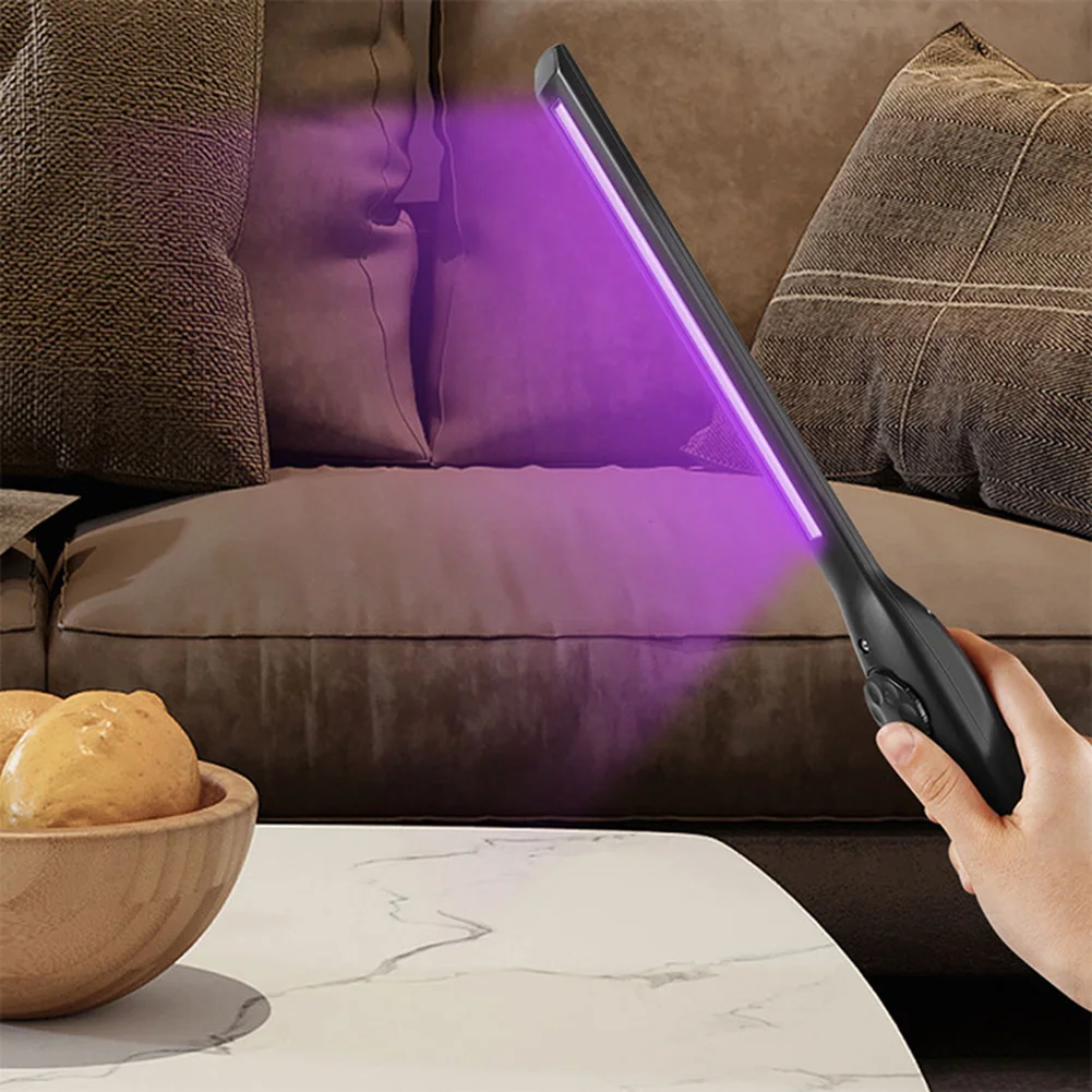 Lámpara Ultravioleta de luz UV para desinfección con batería recargable integrada, tubo esterilizador portátil de mano con 40 cuentas LED