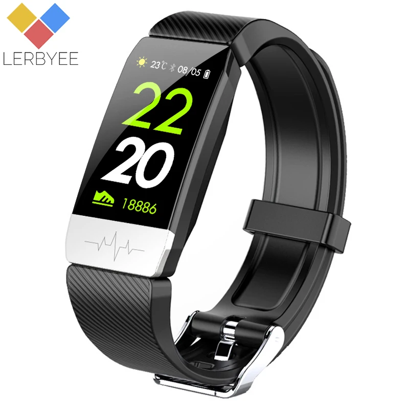 

Lerbyee Q1S Smart Bracelet ECG Heart Rate Monitor IP67 Waterproof Shake to Take Picture Bluetooth IOS Android Sport Fitness