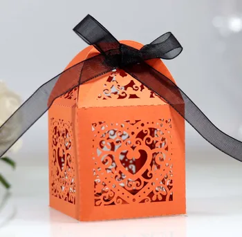 

Laser Cut Hollow Heart Wedding Candy Box Sweet Chocolate Packing Boxes For Wedding Party Baby Shower Decor Supplies 25 Colors
