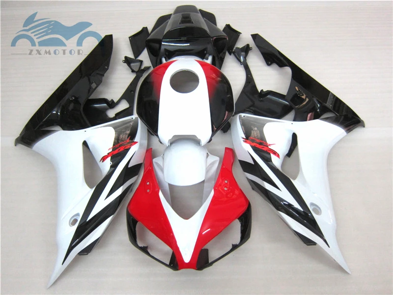 Индивидуальные инъекции обтекателя комплект Подходит для Honda CBR1000RR 2006 2007 CBR 1000RR 06 07 Черный, красный, белый ABS Обтекатели наборы частей XY55