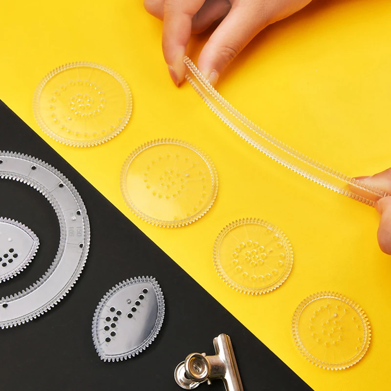 Gears Wheels Drawing Accessories 22pcs/set Spirograph Painting Toys Kit Interlocking Kids Creative Educational Toy Spirographs