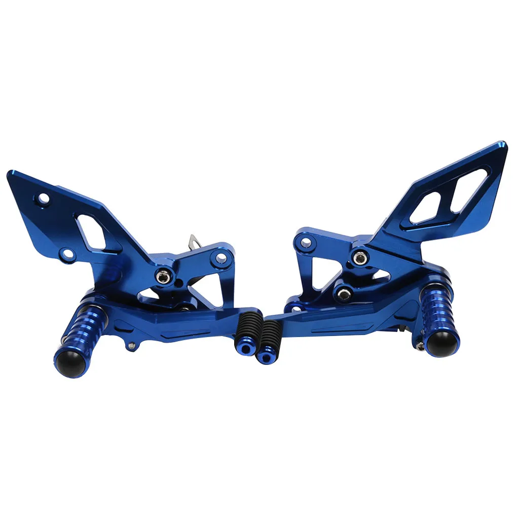 CNC Алюминиевые Регулируемые задние наборы Rider Rearset Подножка для ног для Yamaha YZF R3 R25- Аксессуары для мотоцикла и автомобиля - Color: Blue