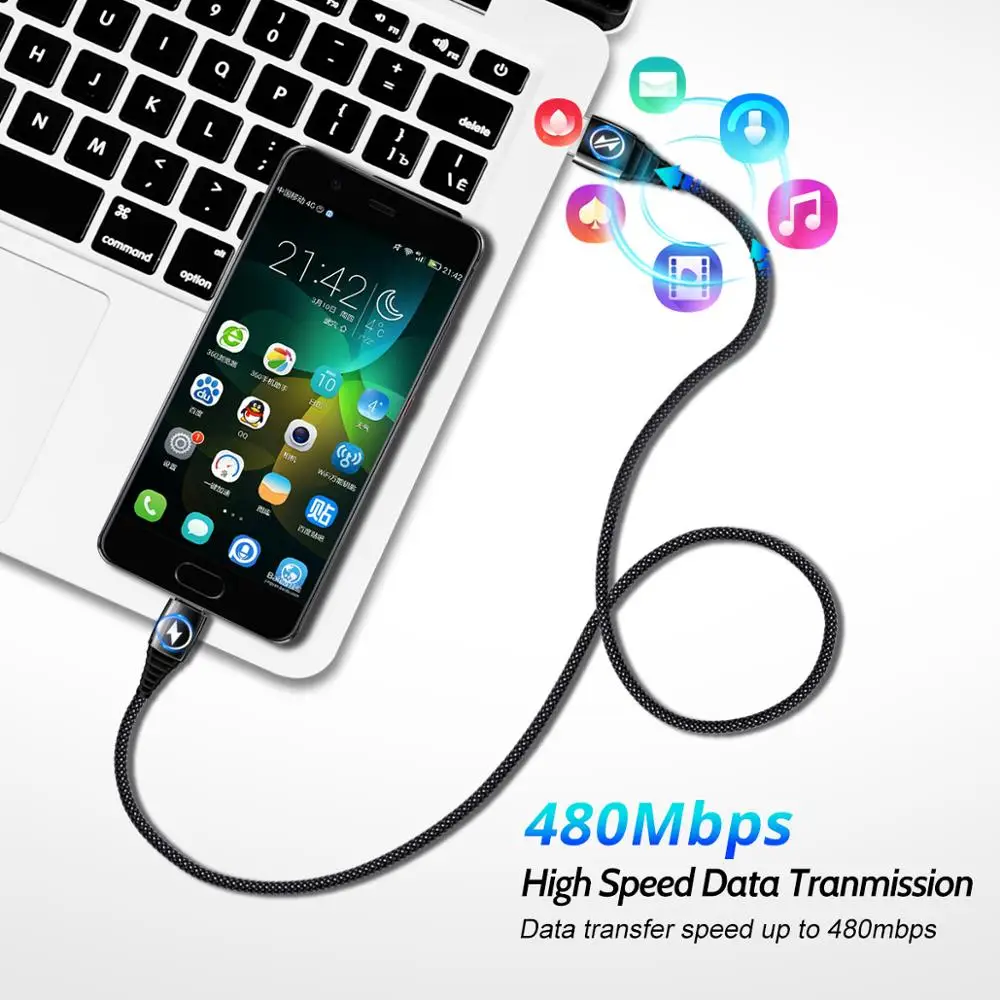 ANMONE 5A usb type C кабель для быстрой зарядки телефона USB C шнур из цинкового сплава 0,3 м 1 м линия передачи данных Универсальный зарядный кабель для телефона