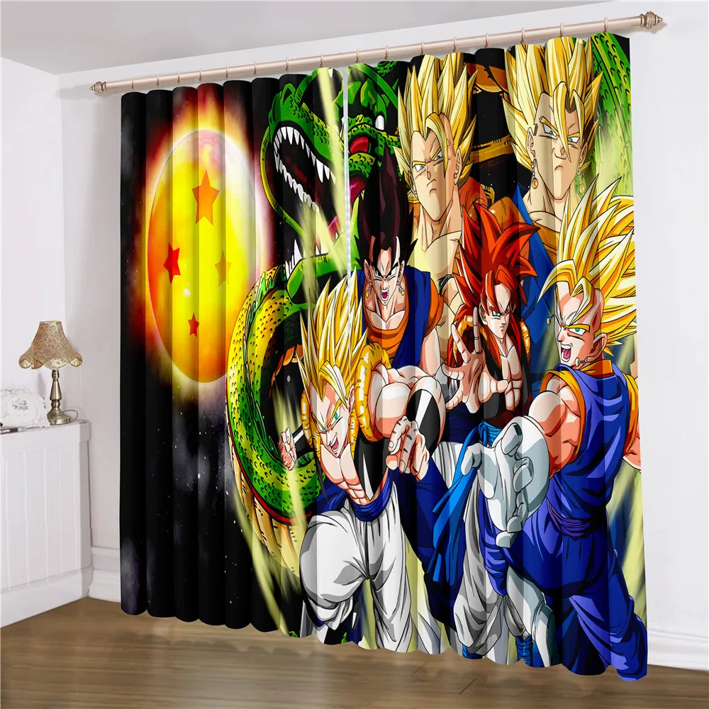 Curtains Son Goku Bedroom Blackout Curtains Bedroom Home Decoration