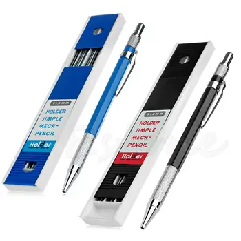 

2mm 2B Lead Holder Automatic Mechanical Drawing Drafting Pencil 12 Leads Refills