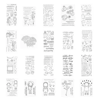 

2020 New Metal Cutting Dies and Scrapbooking For Paper Making Girls Animals Plants Embossing Frame Card Clear Stamps Set