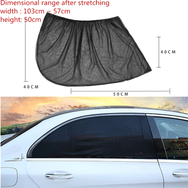 2 Pare-soleil de voiture pare-soleil de fenêtre latérale arrière pare-soleil  en tissu maillé pare-soleil protecteur UV noir rideau pare-soleil  automobile - AliExpress