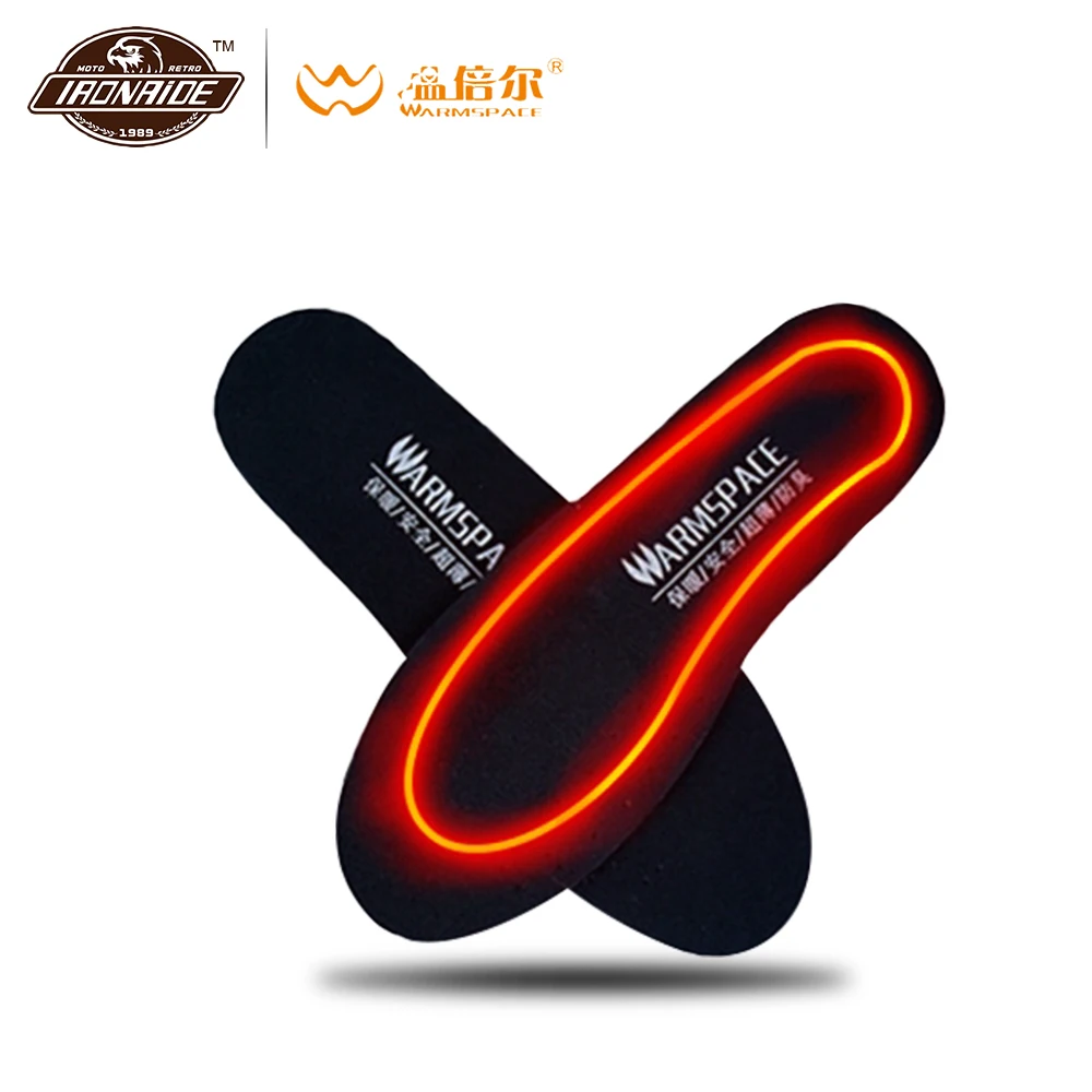 

WARMSPACE Motorcycle Boots Insole USB Heated Shoe Insoles Foot Warm Pad Feet Warm Sock Pad Mat Heating Insoles Winter