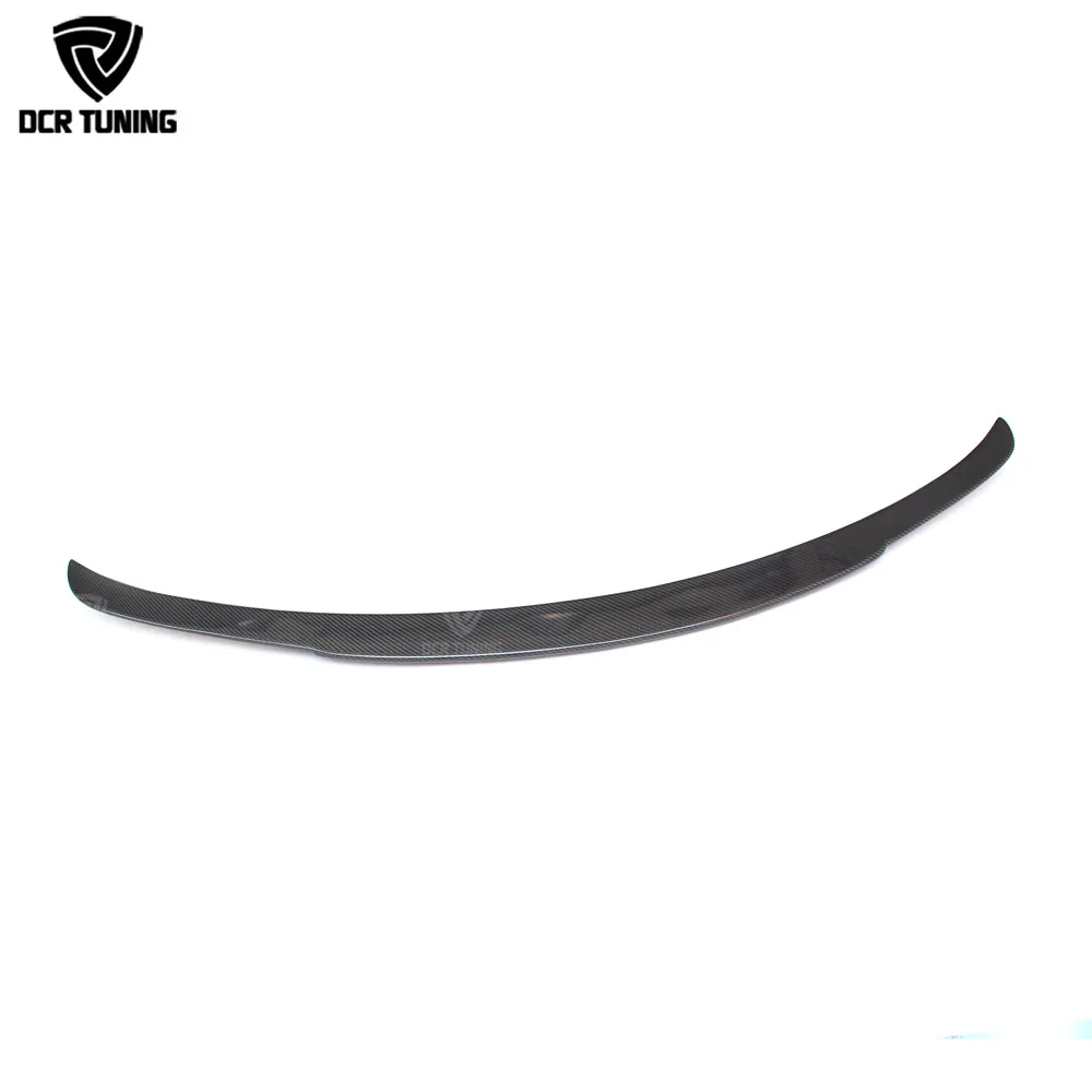 For Mercedes W205 Carbon Spoiler 4-Door Sedan C63 C180 C200 C250 C260 Carbon Fiber Rear Trunk Spoiler For Bra Style 2014-UP