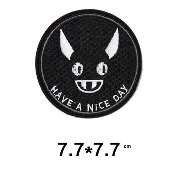 

Music embroidered patches HAVE A NICE DAY DIY patches for clothes