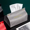 Creative Leather Tissue Storage Box Container Case Foldable Home Kitchen Bedroom Car Desktop Napkin Paper Holder Organizer 4