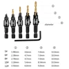 Vastar 5pcs Countersink Drill Woodworking Drill Bit Set Drilling Pilot Holes For Screw Sizes #5 #6 #8 #10 #12 ► Photo 2/6