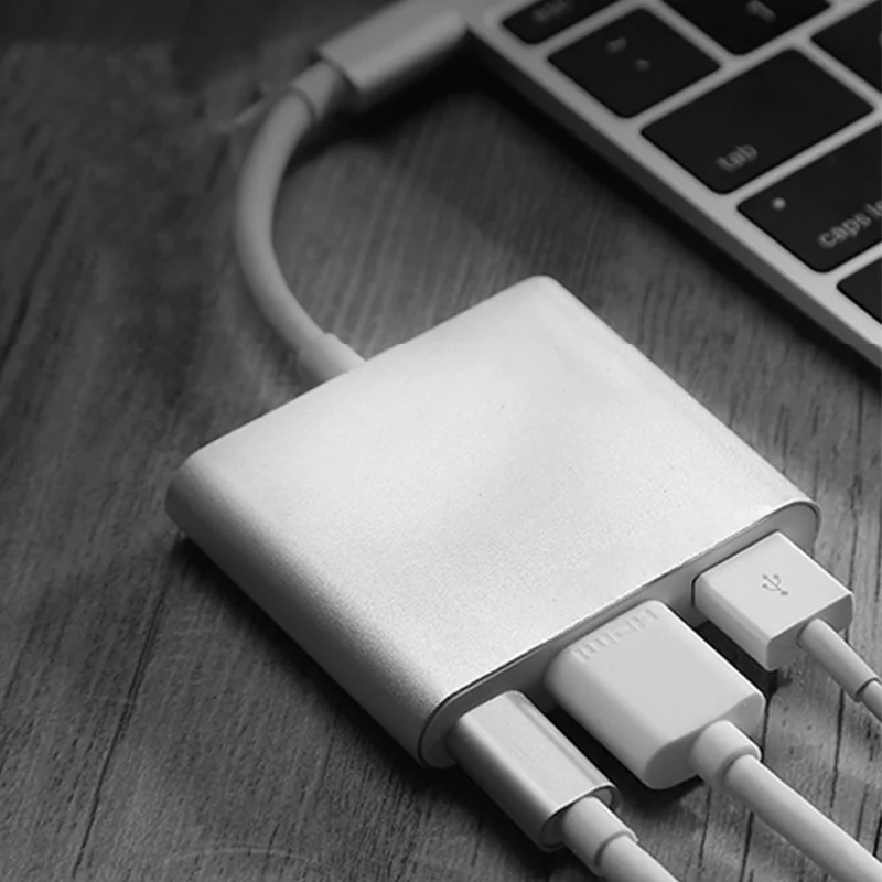 Tpye C к HDMI адаптер Tpye C концентратор для nintendo переключатель с USB 3,0 USB c к HDMI type c Зарядка для Macbook Проектор Монитор
