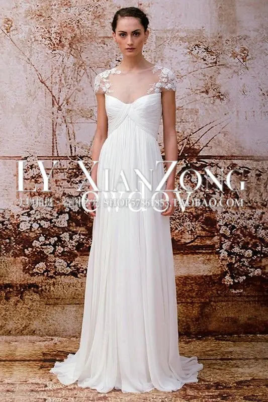Дешевые robe de soiree; Новинка; модные пикантные vestido de festa cap рукавом шифоновое торжественное белые длинные платья для подружек невесты